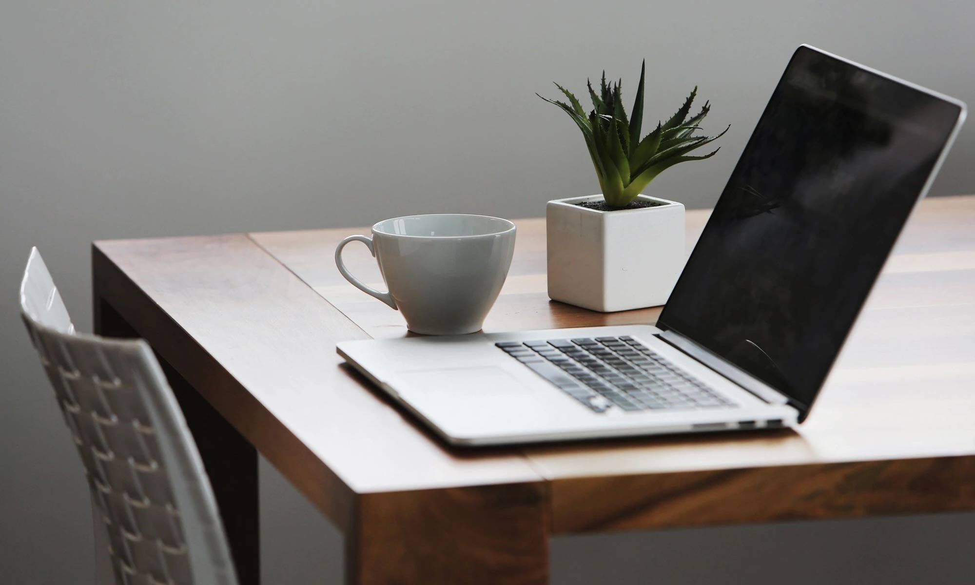 Laptop on Table